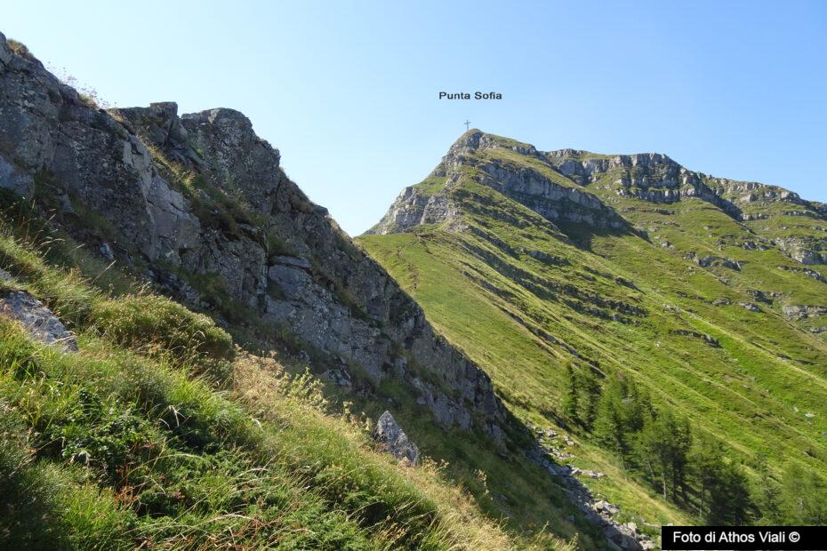 Punta Sofia dal passo del Vallone