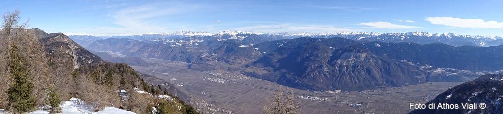 Panorama sulla valle dell'Adige